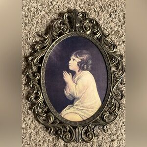 Vintage homco angel praying picture absolutely stunning